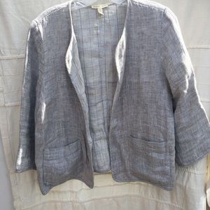 Linen cropped jacket